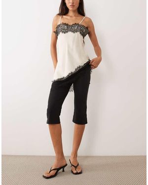 New Look Bengaline Capri Legging - Naturel