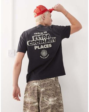 Deus Ex Machina Celestial Rod Graphic T-Shirt - Grey