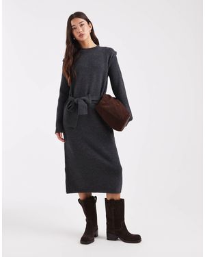 Object – midi-strickkleid - Weiß
