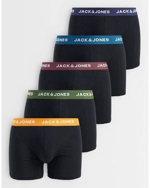 Jack & Jones 3 Pack Of Boxers With Contrast Waistband - Blue