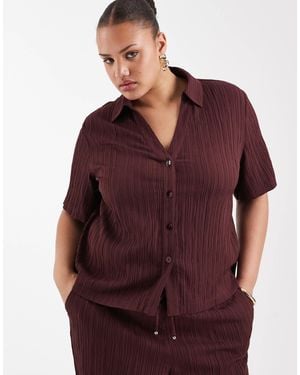 ONLY – kurzärmlige hemdbluse - Lila