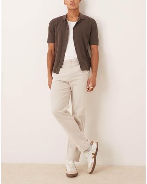 ASOS Straight Chinos - Natural