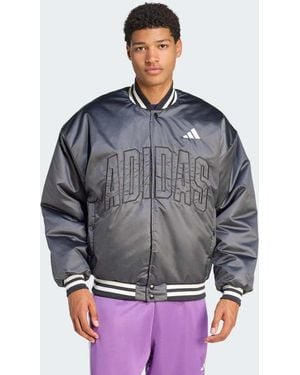 adidas Originals Stadium Insulated Bomber Jacket - Grey