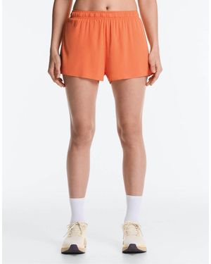 Oysho Mid-rise Technical Shorts 7cm - Orange