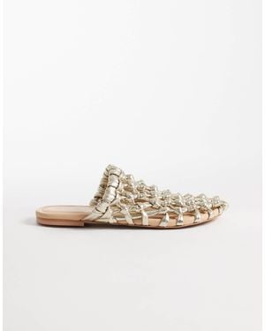 Bronx – ann-aya – flache mules - Weiß