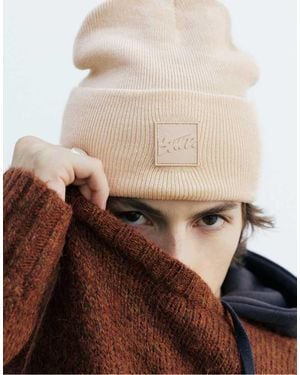 Pull&Bear Beanie Hat - Brown