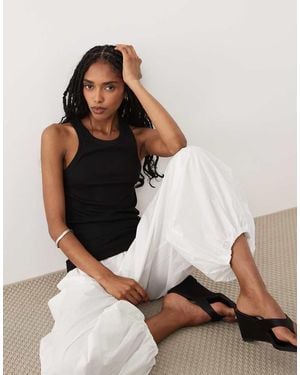 ARKET Ribbed Vest - Black