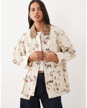 Abercrombie & Fitch Twill Barn Jacket - Natural
