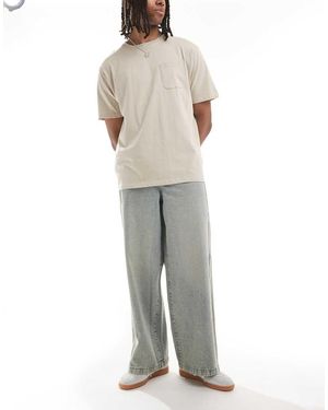 ASOS Super baggy Jeans With Side Panel - Grey
