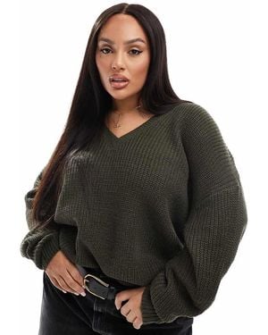Yours Exclusive V-neck Jumper - Black