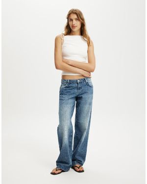 Cotton On Cotton On Low Rise Straight Jean - Blue