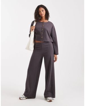 Miss Selfridge Pantalon ultra doux d'ensemble - anthracite - Multicolore