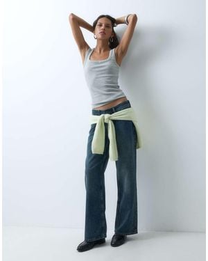 Hollister Ultra Low Rise baggy Jeans - Blue