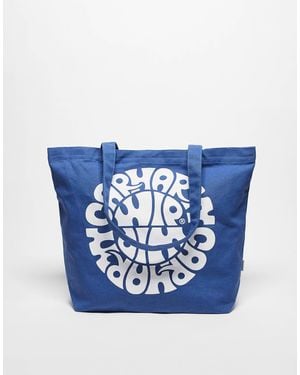 Carhartt Canvas Graphic Tote - Blue