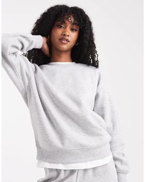 Pieces Oversized Sweatshirt - White