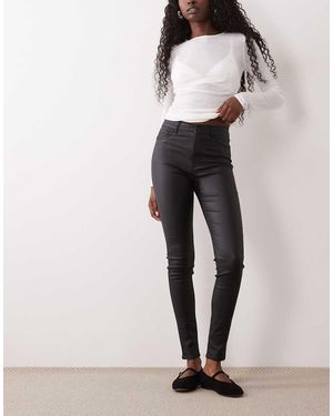 Jdy Jeans Spalmati Neri A Vita Alta Skinny - Nero