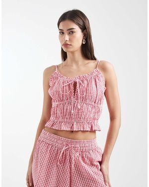Aray Cami Beach Top - Pink