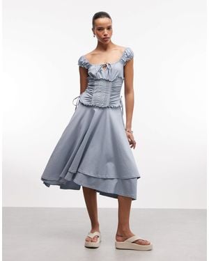 Daisy Street – midaxi-kleid - Blau