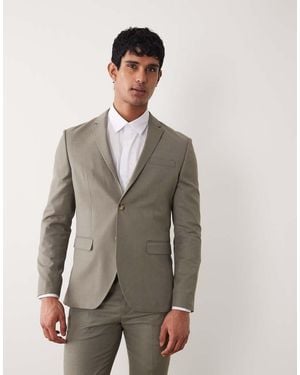 Jack & Jones Slim-Fit Nette Blazer - Grijs