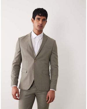 Jack & Jones Blazer Da Abito Slim Salvia - Grigio