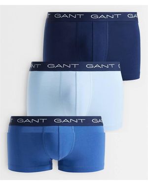 GANT Set Van 3 Boxershorts - Blauw