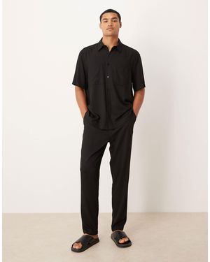 ASOS – schmal zulaufende hose - Schwarz