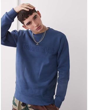 Timberland Sudadera Azul Marino Con Logo Bordado En El Pecho Hampthon De
