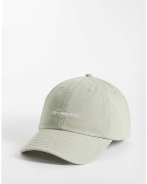 New Balance 6-Panel Pet Met Lineair Logo - Naturel
