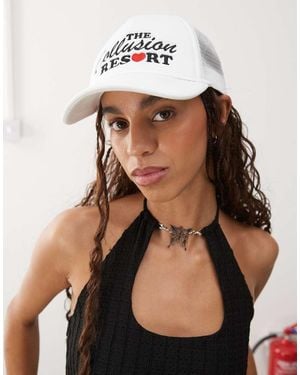 Collusion Cap With Resort Novelty Embroidery - Black