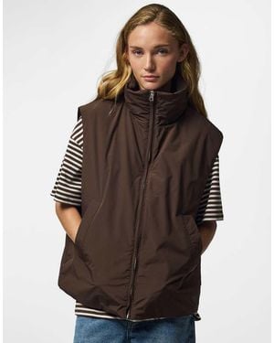 Pieces Vest - Brown