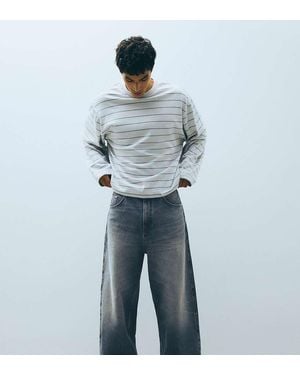 Bershka Tall Super Baggy Jeans - Blue