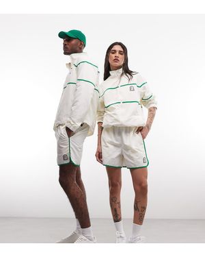 Reebok Pantaloncini Bianchi Intrecciati Da 4" - Bianco