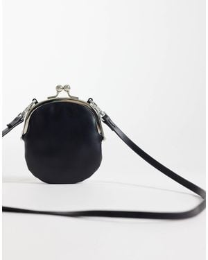 ASOS Mini Frame Charm Pouch - Black