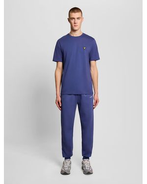 Lyle & Scott Mid Bottoms Ergonomic Seam Slim Jogger - Blue