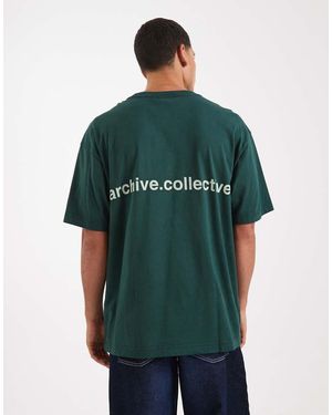 Cotton On Box Fit T-shirt With Graphic - Green