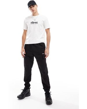 Ellesse Pantalones Cargo Negros Nanaimo De - Blanco