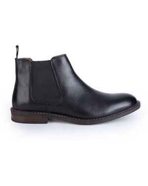 Thomas Crick 'Truman' Formal Leather Chelsea Boots - Black