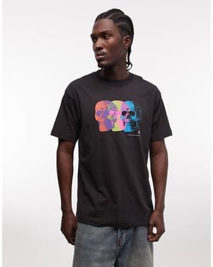 Vans – oversize-t-shirt - Schwarz