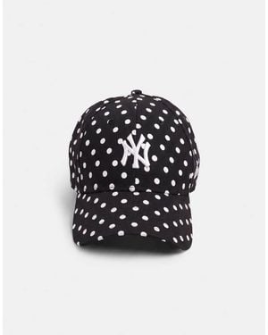 KTZ X Asos Exclusieve 9Forty Ny Yankees Damespet Met Polkadot - Zwart