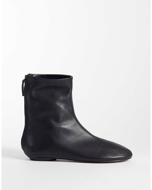 ASOS Arden Real Soft Leather Ankle Boots - Black