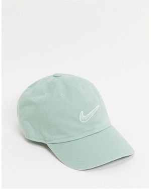 Nike Gorra verde polvoriento con acabado lavado y logo h86