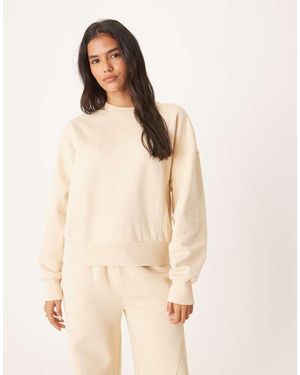ASOS Seam Detail Sweatshirt Co-ord - Natural