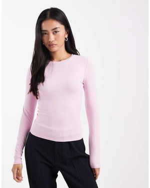 Cotton On Long Sleeve Crew Top - Pink