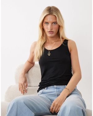 Jdy Ribbed Tank Top - Black