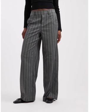Object Wide Leg Tailored Trouser - Black