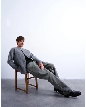 TOPMAN – gerade geschnittene hose - Grün