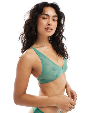 Cotton On Lace V-neck Bralet - Multicolour