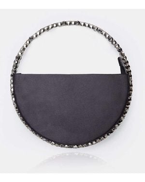 Public Desire The Alessia Satin Circle Diamante Mini Handbag - Blue