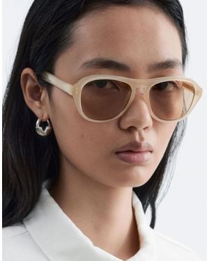 & Other Stories Retro Round Sunglasses - Brown