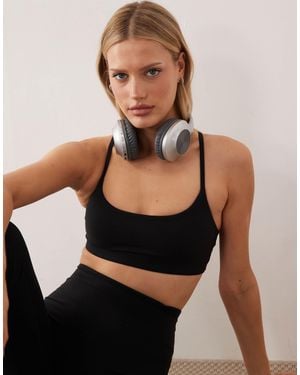 ARKET Co-ord Soft Seamless Sports Bra - Black